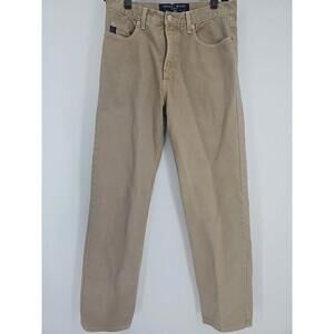Vintage Guess Men's Jeans 31x32 Tan Triangle Classic‎ 001 Straight Leg Baggy